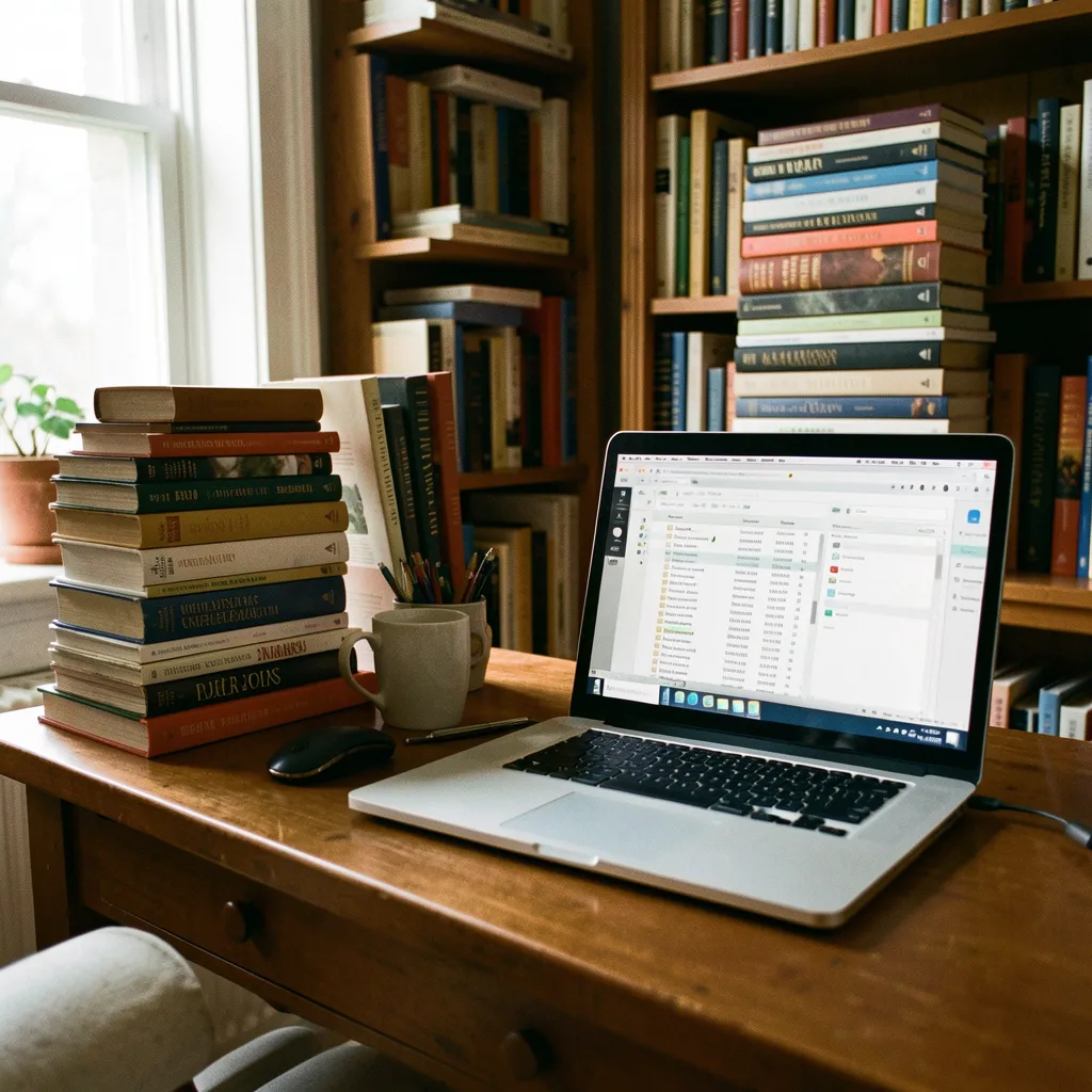 Art and photography books arranged by visual theme