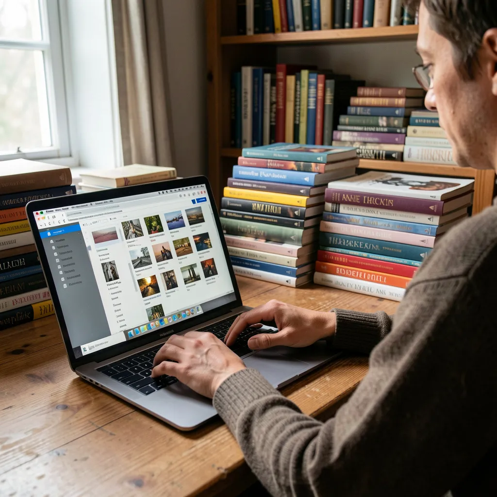 Professional library restoration workspace